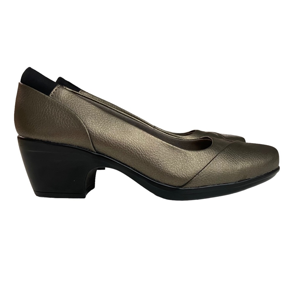 Clarks Collection Dress Pumps Emily Alexa Metallic Size 7.5
